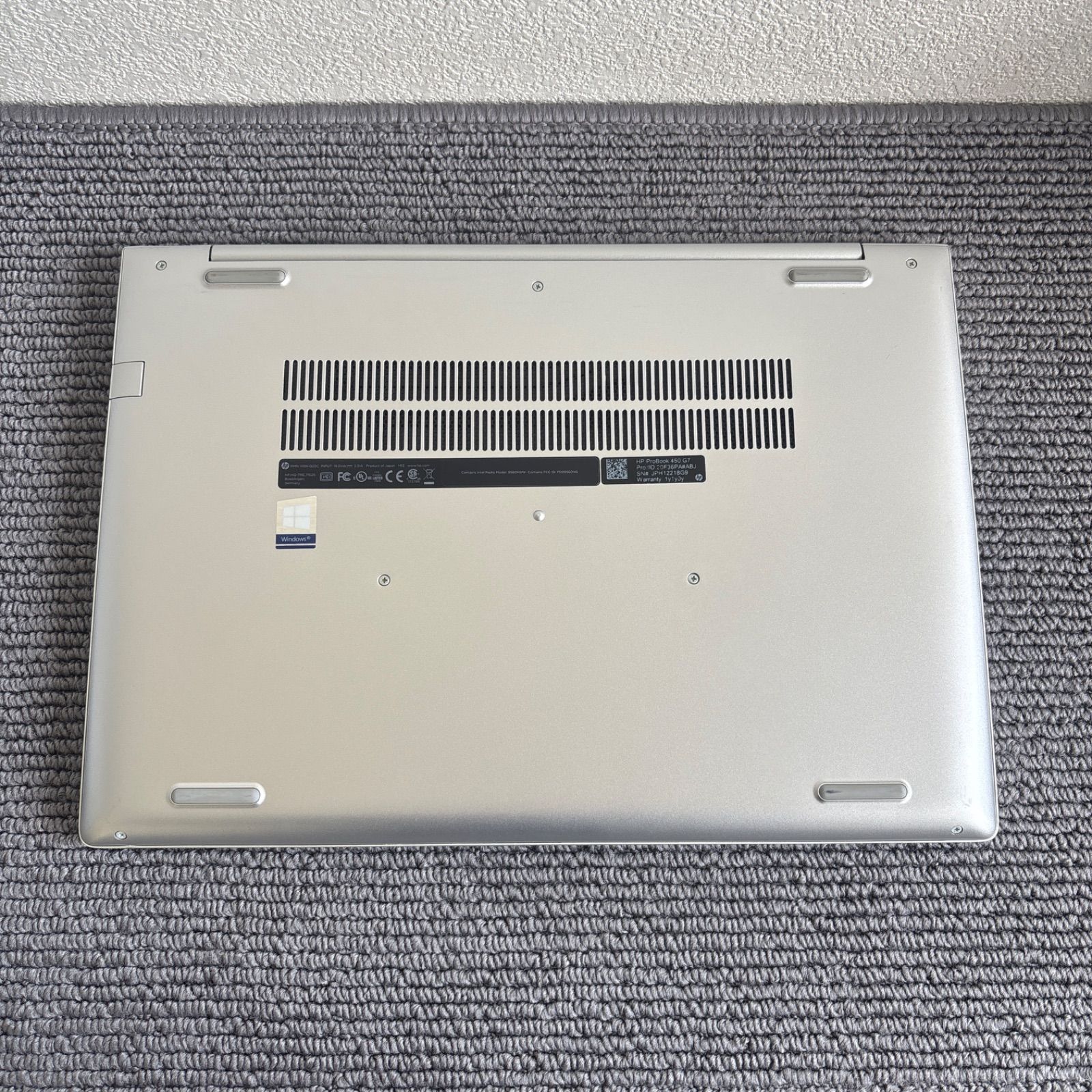 HP ProBook 450 G7 i5-10210U メモリ8GB 指紋認証 HP ProBook 450 G7 i5-10210U メモリ8GB SSD 256GB 指紋認証