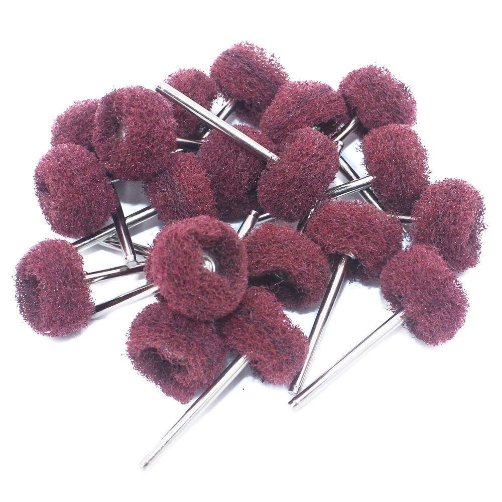 ドリル 電動 剤 研磨 ルーター セット 混合色2種 ビット ホイール 入り 各20本40本セット 繊維バフ バフ 2.35 mm リューター JINTONG