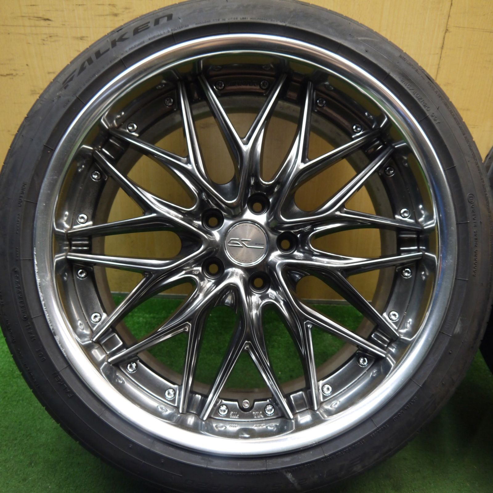 4本価格 23年 WORK SCHWERT QUELL SWM 245 40R20 ファルケン アゼニス FK520 ワーク シュバート クヴェル 20インチ PCD114.3 5H 5100104Hノ