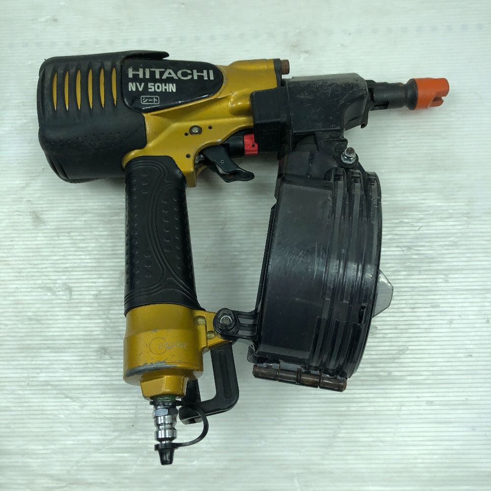 HITACHI 日立 工具 エアツール ロール釘打機 NV50HW オレンジ