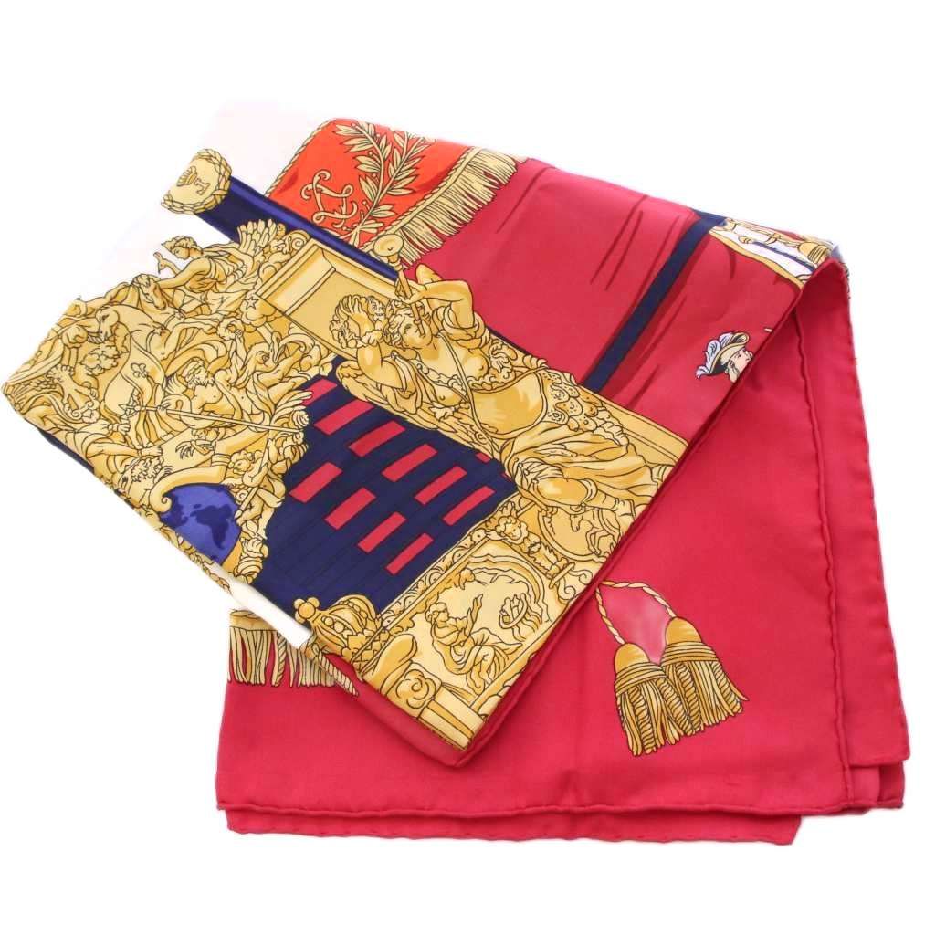 エルメス　スカーフ90×90レッドdécoupage 楽天市場】未使用 エルメス HERMES カレ90 Decoupages