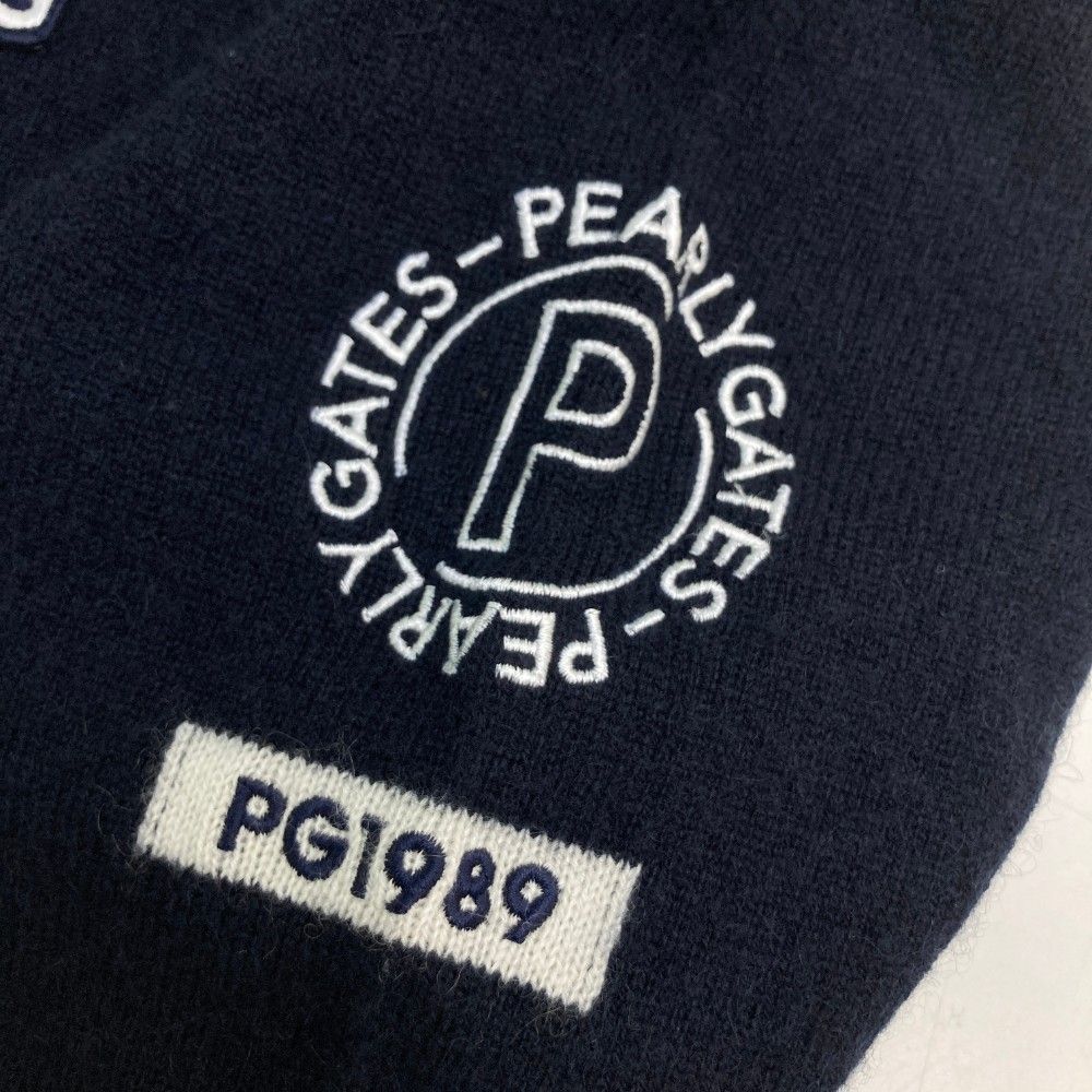 パーリーゲイツ　カシミヤセーター　レディース0 ネイビー サイズ：0 PEARLY GATES パーリーゲイツ 2023年モデル カシミヤ