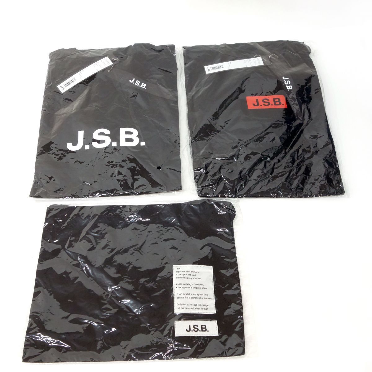 【未開封】三代目 J Soul Brothers J.S.B. Tシャツ ブラック Mサイズ 1枚＆Lサイズ 1枚＆サコッシュ セット