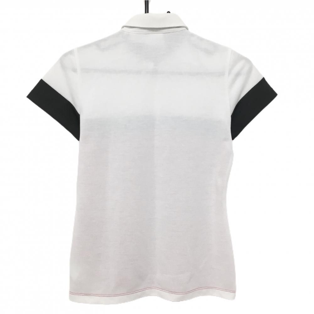 ★美品★中田英寿モデル★デサントゴルフ正規品★ポロシャツ★サイズO★DESCENTE★おしゃれ★さわやか★ブルー×ホワイト×ブラック★半袖  超美品デサントゴルフ 半袖ポロシャツ 白×レッド 肩ロゴ 中田英寿