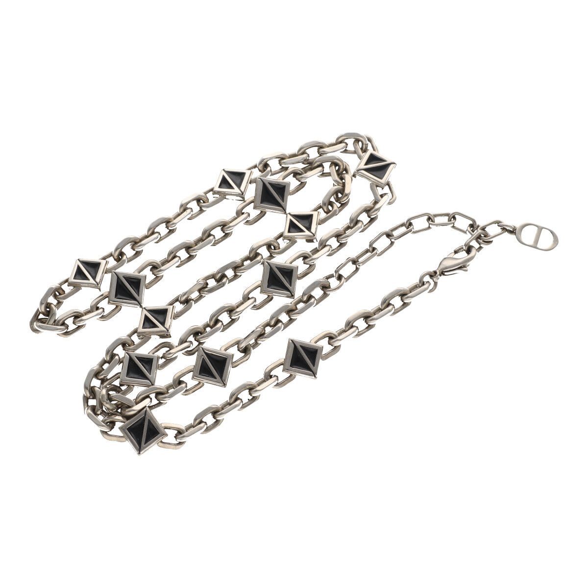 中古】 C.Dior ディオール CD DIAMOND CDダイヤモンド チェーンリンク