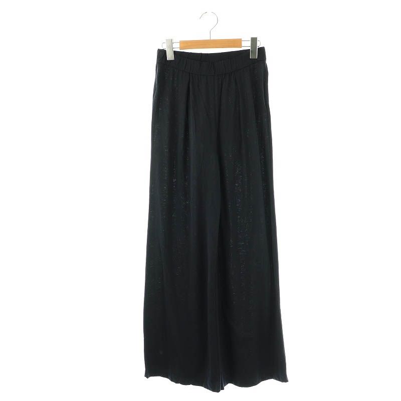 ミューズ ドゥーズィエム クラス MUSE de Deuxieme Classe 23SS Prime wool jersey パンツ ワイドパンツ イージー 36 ネイビー |DF OS