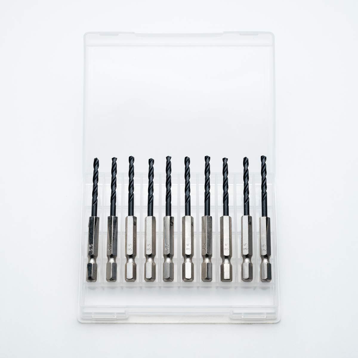 Size:3.5mm 鉄工ドリル ステンレス用 六角軸ドリル 3.5mm 10本組 ステンレス 鉄 アルミ 木材用 鉄工キリ コバルトドリル M35 T-BCK3.5/10