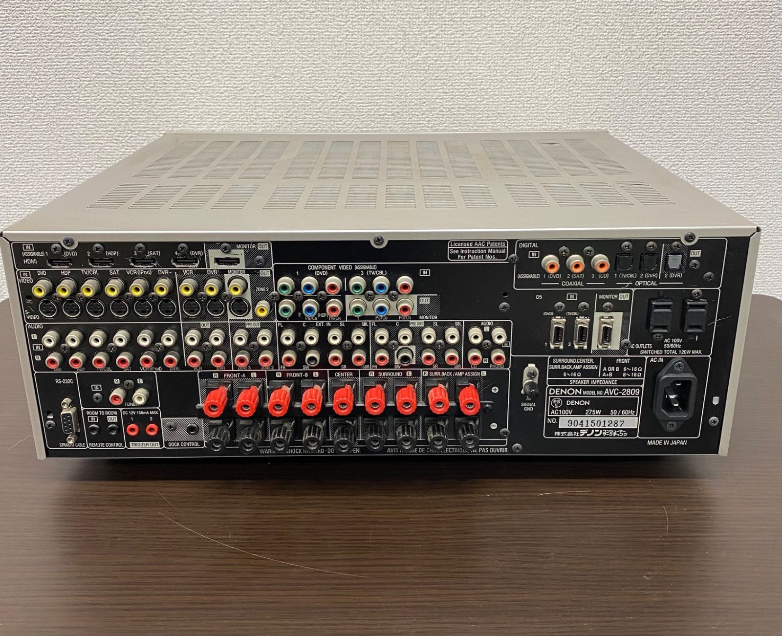 DENON AVC-2809 AVアンプ ジャンク 通電未確認 (担当 水谷) - メルカリ DENON AVC-2809 AVアンプ ジャンク 通電未確認 (担当 水谷) - メルカリ