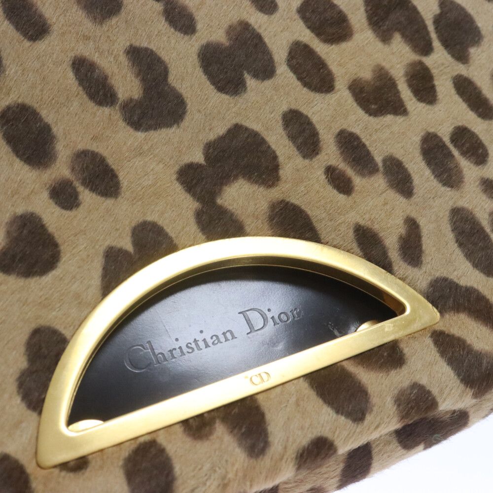 Christian Dior (クリスチャンディオール) レオパード 総柄 ハラコ  
