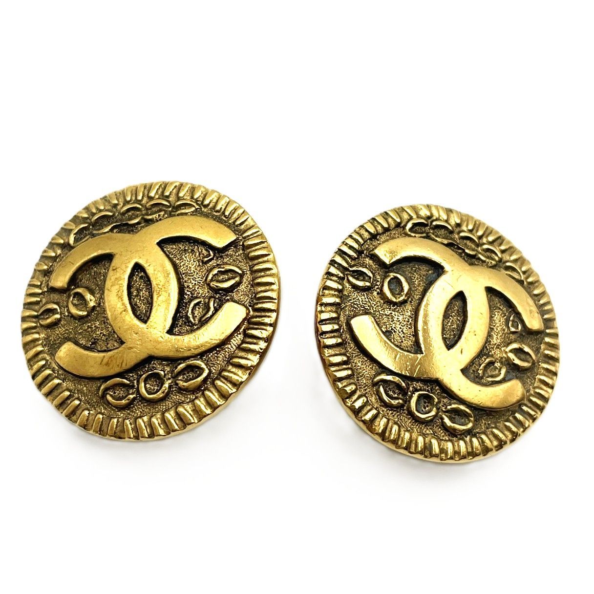 K1091 CHANEL シャネル |ココマーク|メッキイヤリング|GP|97P|クリップ