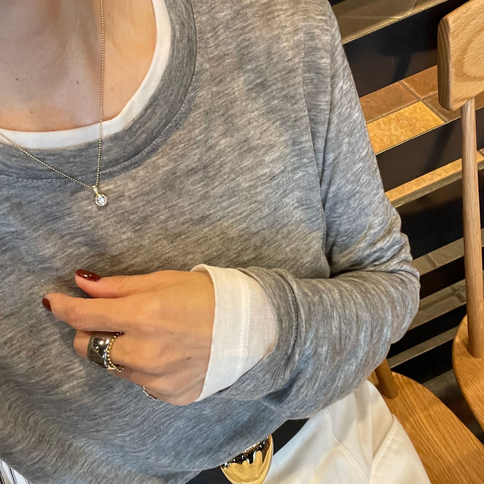 レイヤードセットプルオーバー