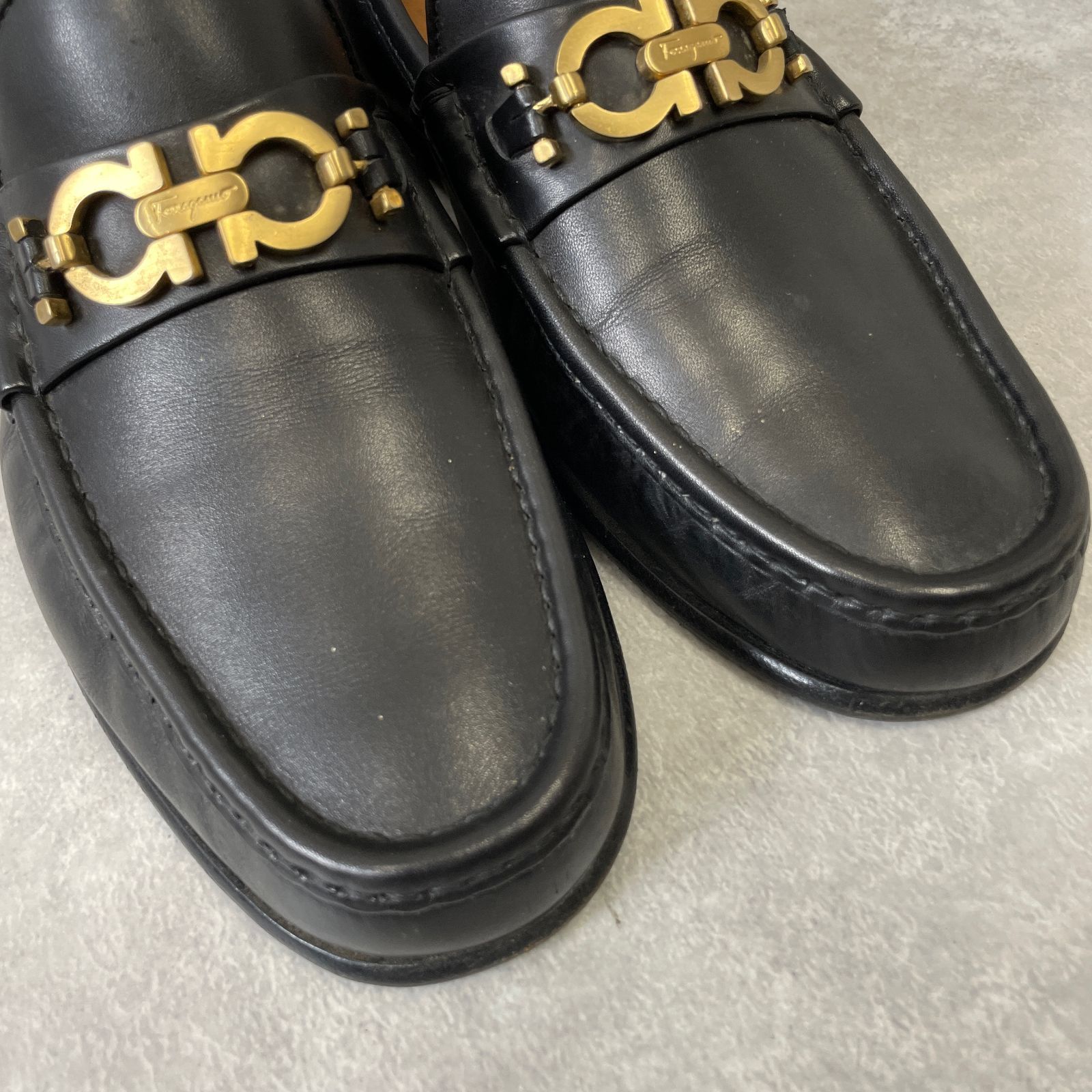 Salvatore Ferragamo NERO CALF FIRENZE 20 Ganchino Loafer ガンチーニ ローファー サルヴァトーレ フェラガモ US6 1/2 24.5cm