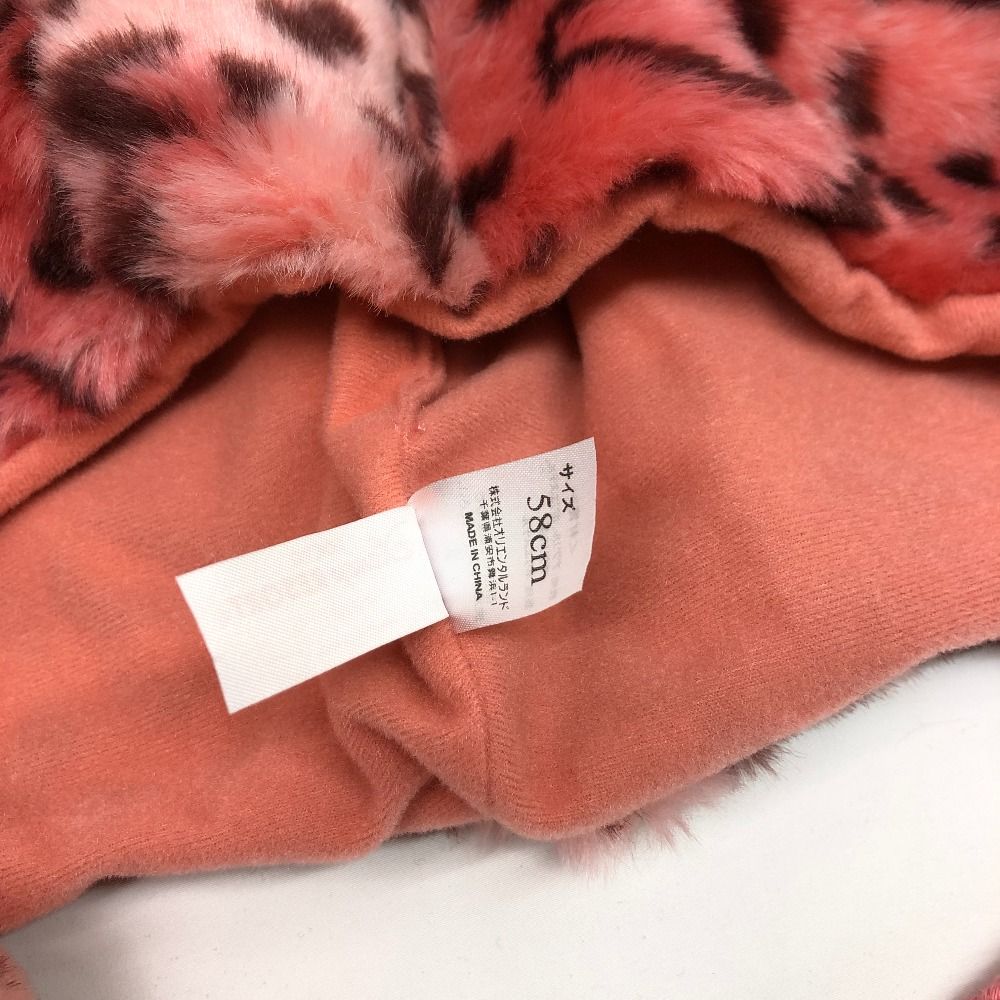 ディズニーミニー　ひょう柄ボンボン付き　ファンキャップ ディズニー ファンキャップ ミニーちゃん ヒョウ柄 - メルカリ