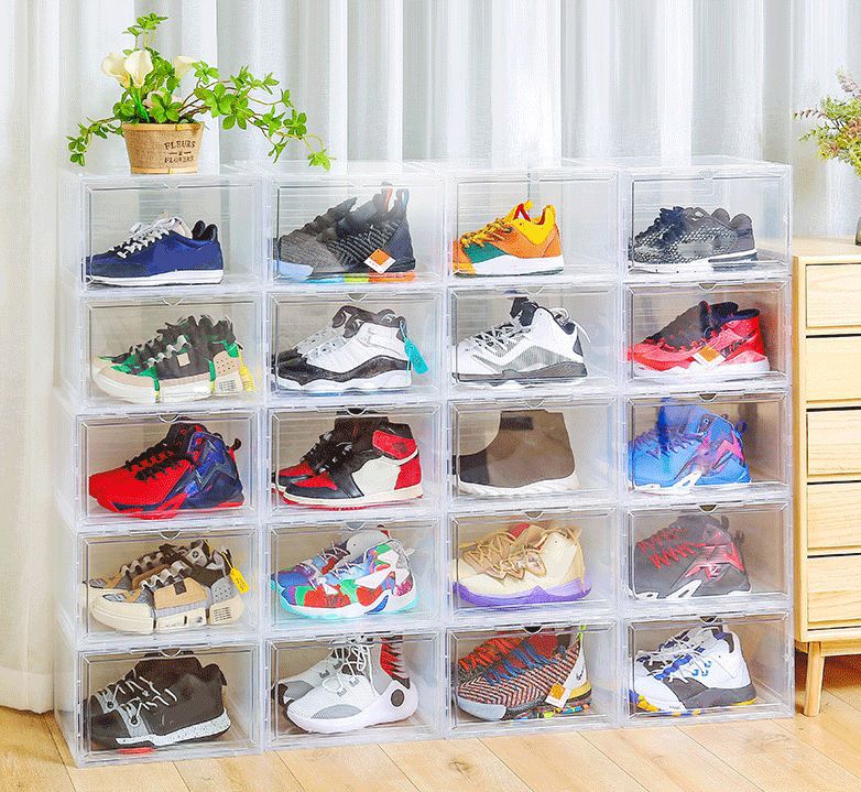 シューズボックス クリア 12個セット おしゃれ シューズラック