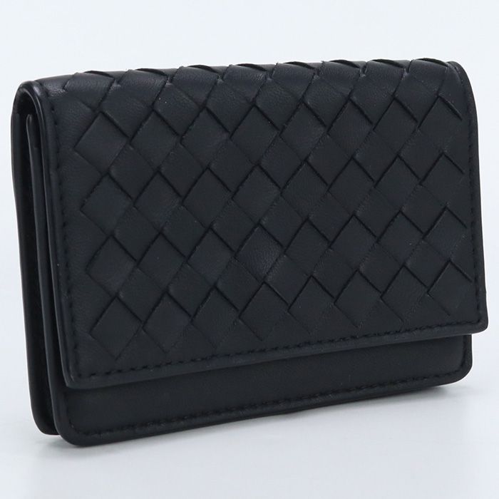 BOTTEGAVENETA ボッテガヴェネタ ビジネスカードケース イントレチャート 名刺入れ ラムスキン【中古】 メンズ