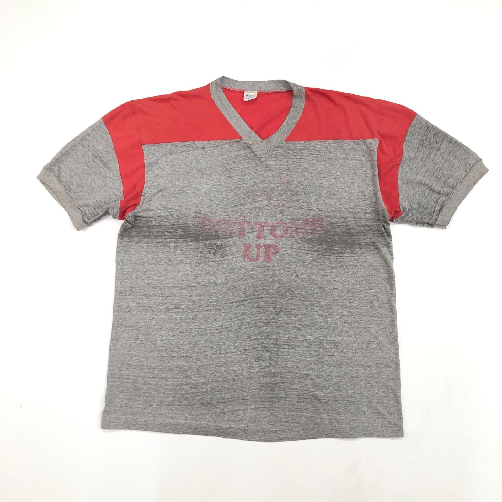 80's USA Champion トリコタグ フットボールTシャツ　L 80's USA Champion フットボールTシャツ トリコタグ L シャツ