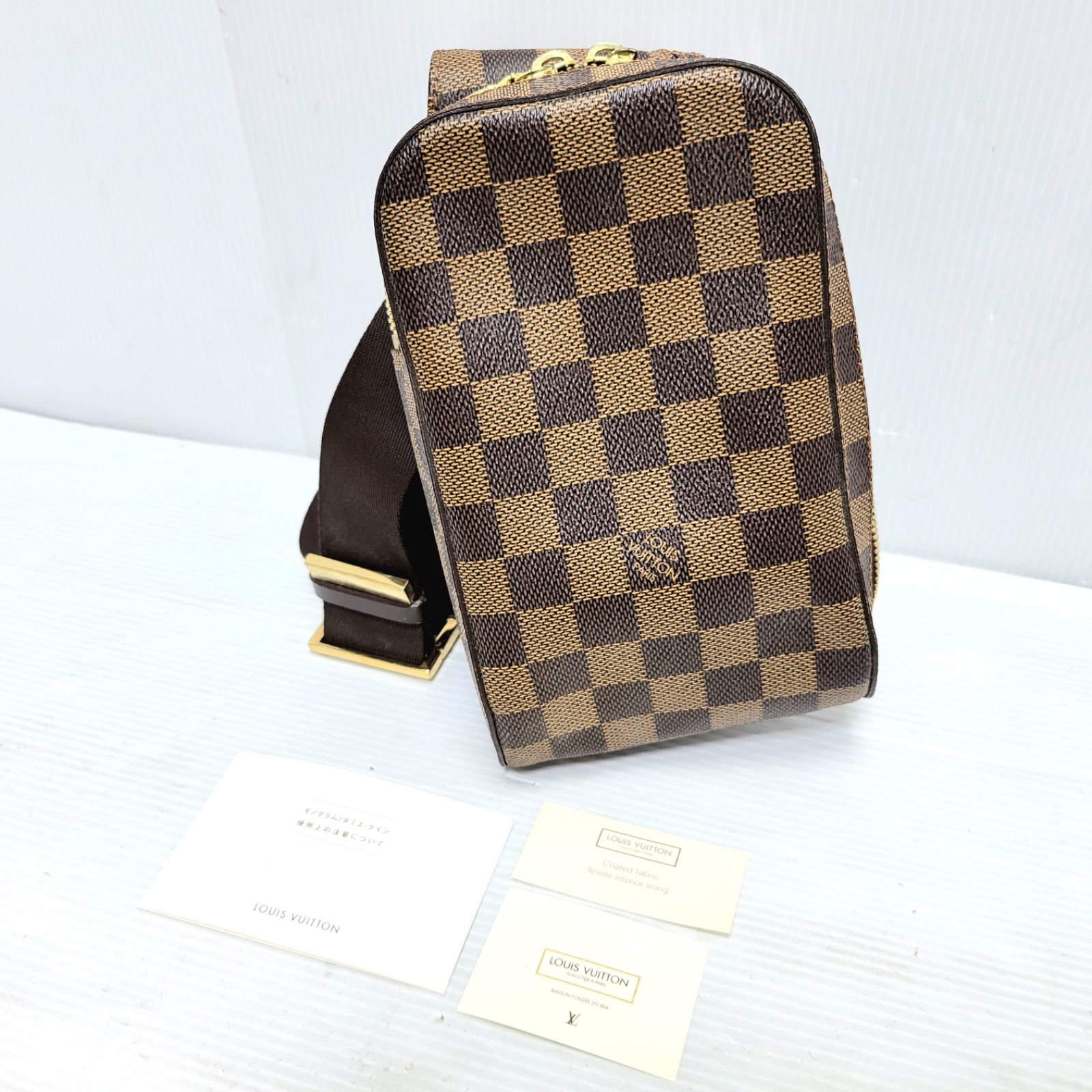 【美品】LOUIS VUITTON ダミエ ジェロニモス ボディバッグ 正規品 LOUIS VUITTON ルイヴィトン ボディバッグ ダミエ ジェロニモス