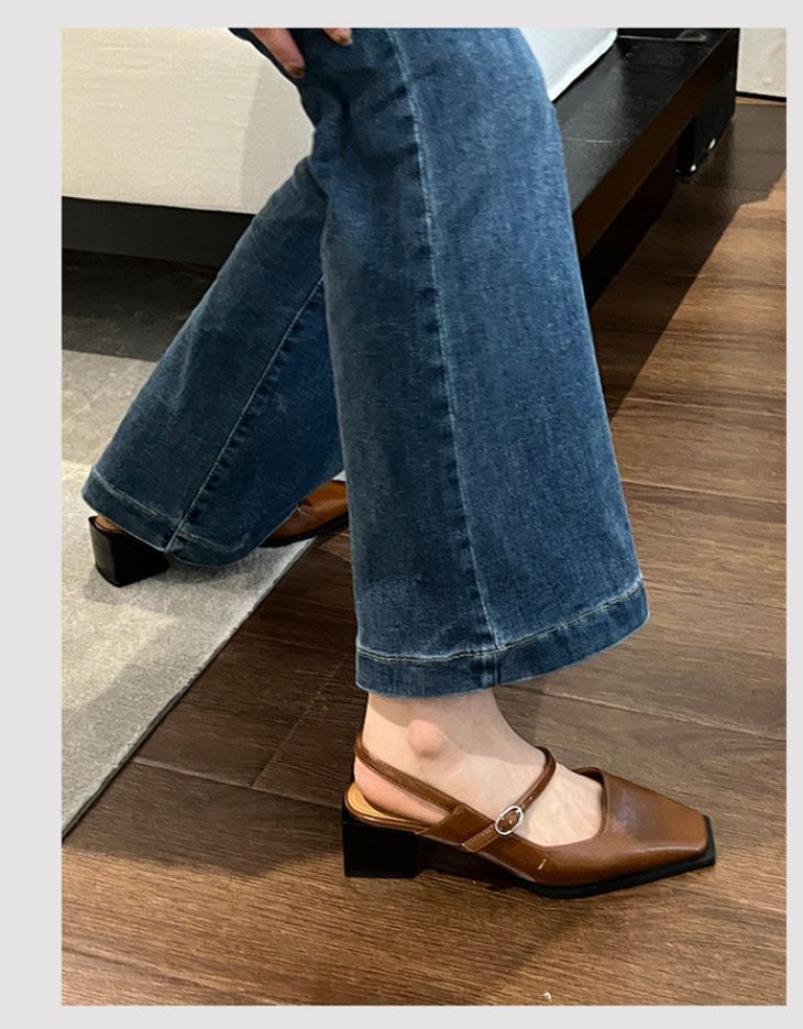  ハイヒール レディース 太ヒール レトロ おしゃれ 大人 きれいめ ビジネス 通勤 OL ストラップ シンプル カジュアル 履きやすい 歩きやすい 疲れにくい dapaix 02 ハイヒール パンプス パンプス