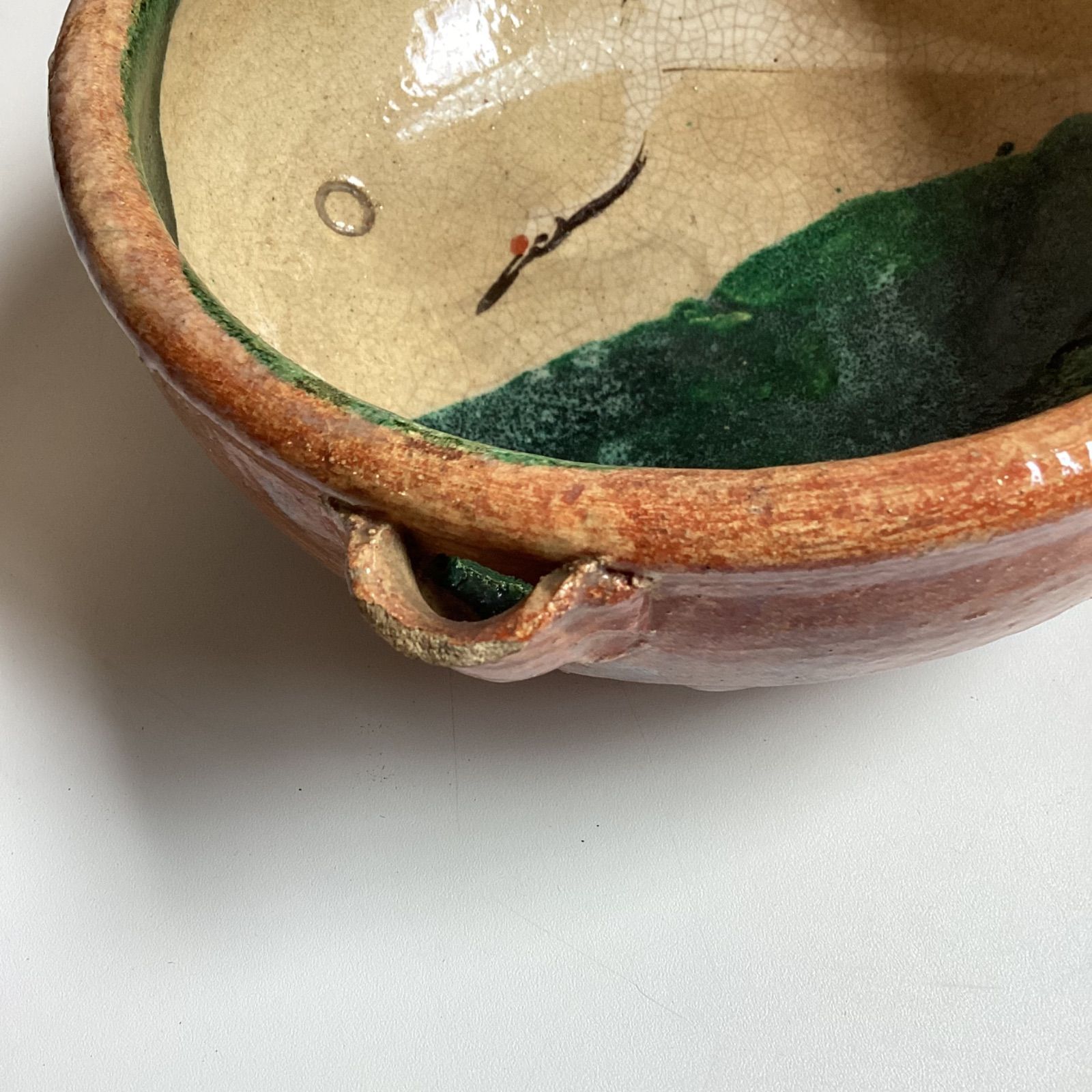 吉向松月　赤鉢(捻じ梅菓子器)　裏千家十六代 坐忘斎 書付 共箱　吉向十三軒松月 吉向松月 片口 菓子鉢 骨董 陶芸品 ☆共箱あり☆ …e.s - メルカリ