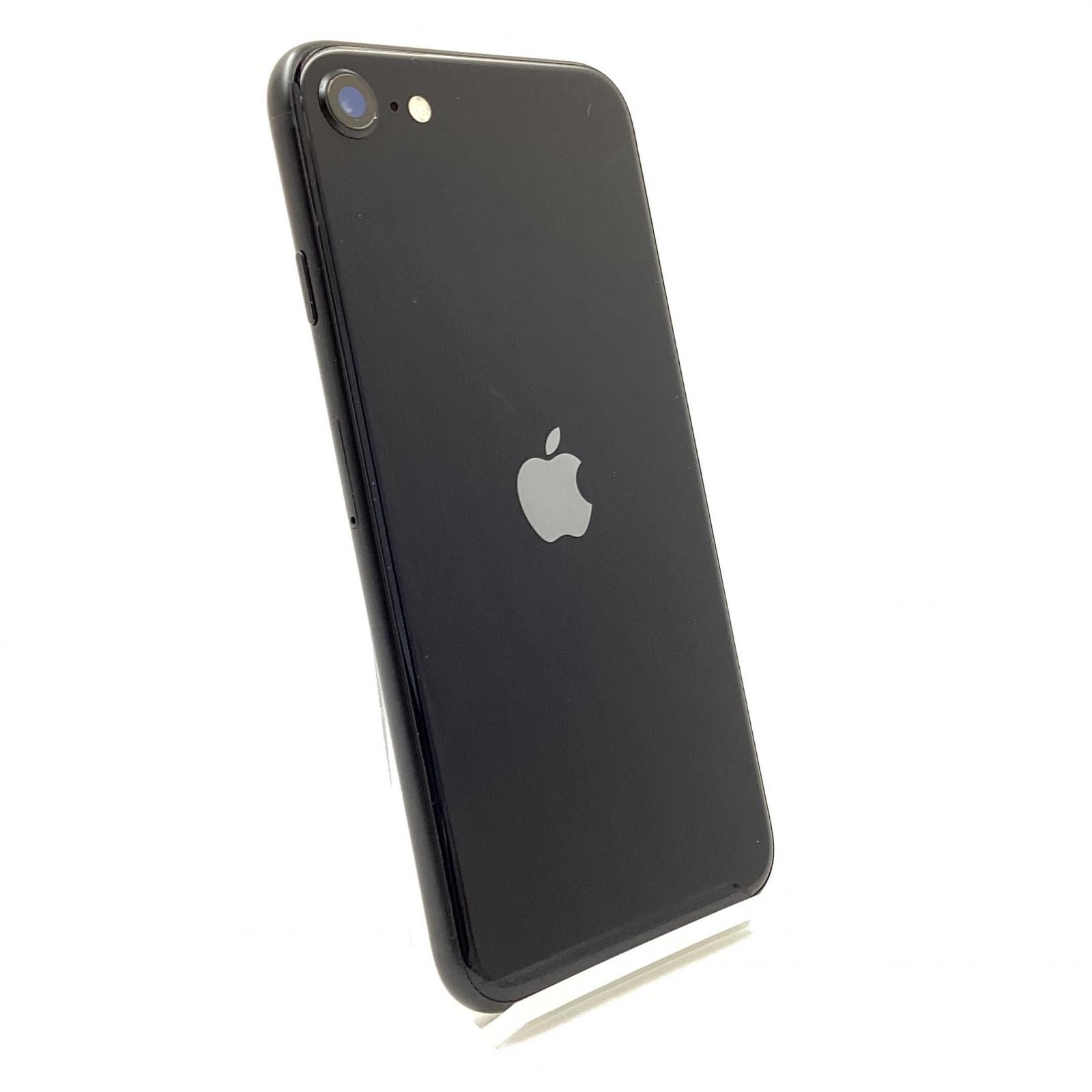 【全額返金保証】【最速発送】Apple iPhone SE (第3世代)　MMYC3J/A 64GB ブラック au 動作確認済 98%