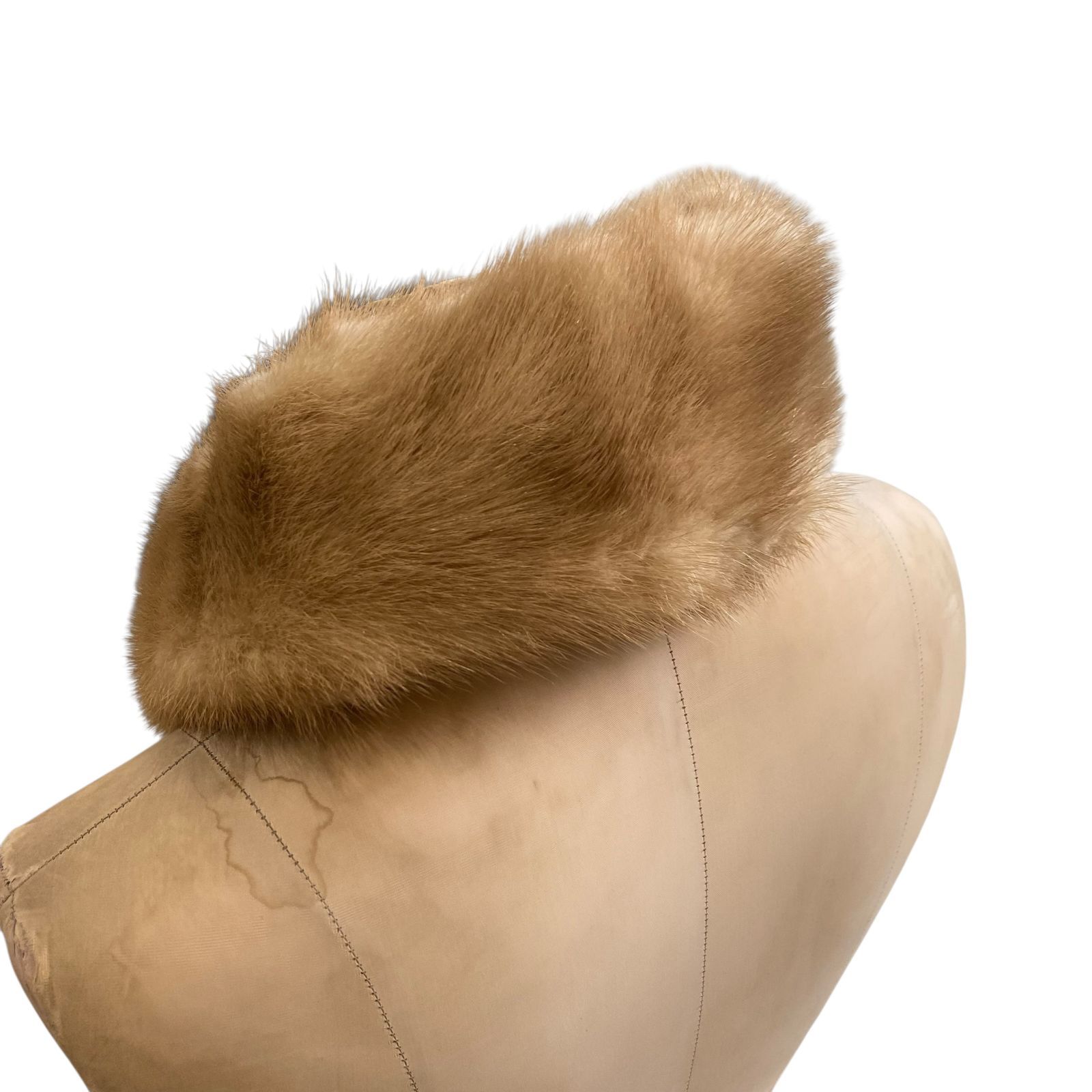 美品【マホガニーミンク】大判 ティペット リアルファー 毛皮 MINK マフラー マフラー レディース フォックス ファー リアルファー 毛皮 本物