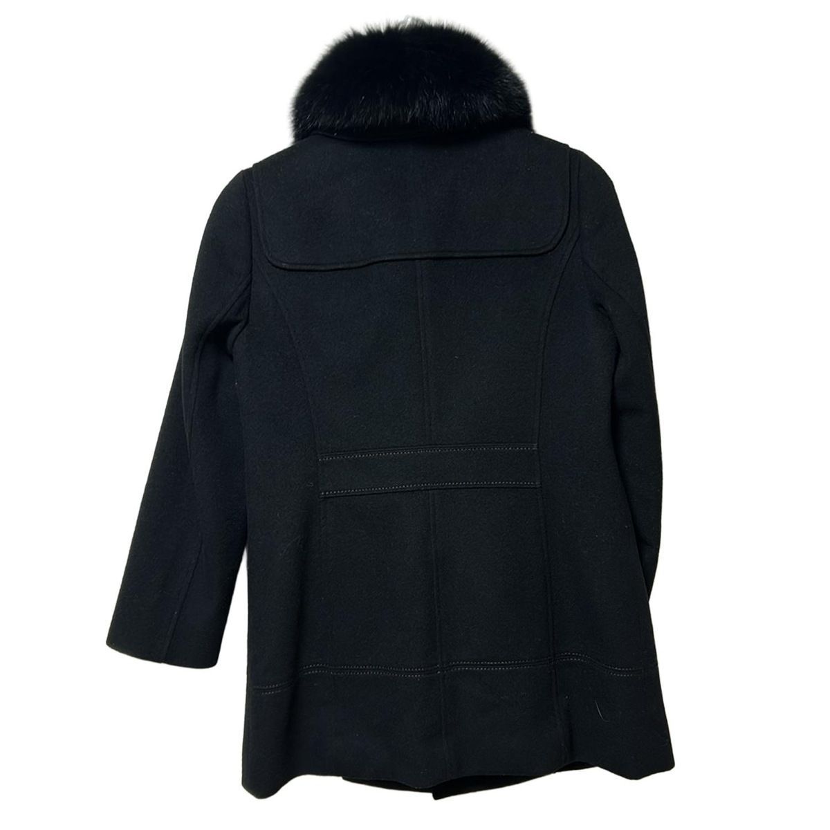 AMACA アマカ コート サイズ38 M レディース - 黒 長袖 ファー 秋 冬