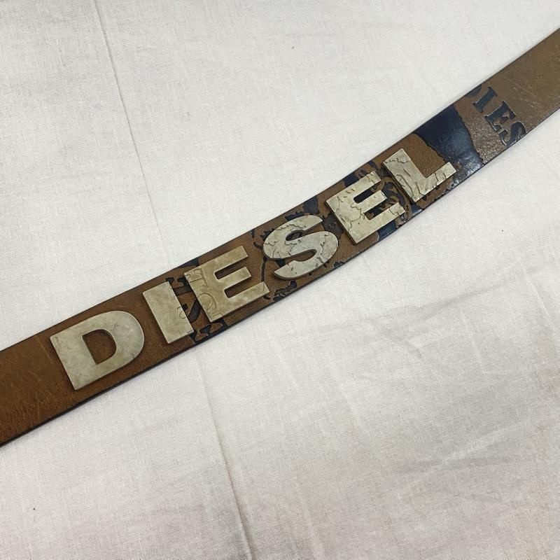 DIESEL>>ディーゼル ロゴディテール ベルト DIESEL（ディーゼル）の「レディース ベルト B-INLAY（ベルト