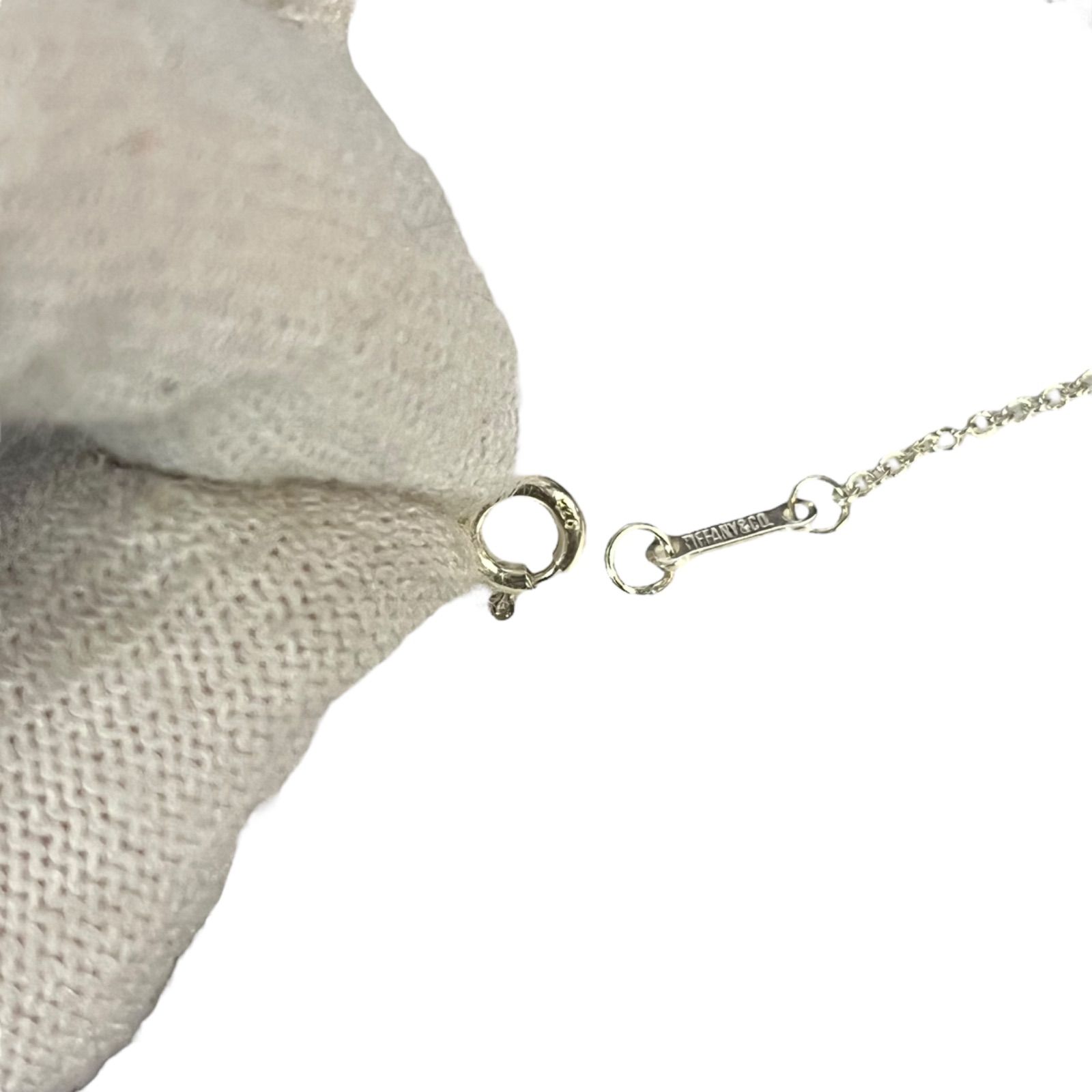 管31296】美品☆TIFFANY&Co. ティファニー オープンクロス ネックレス 