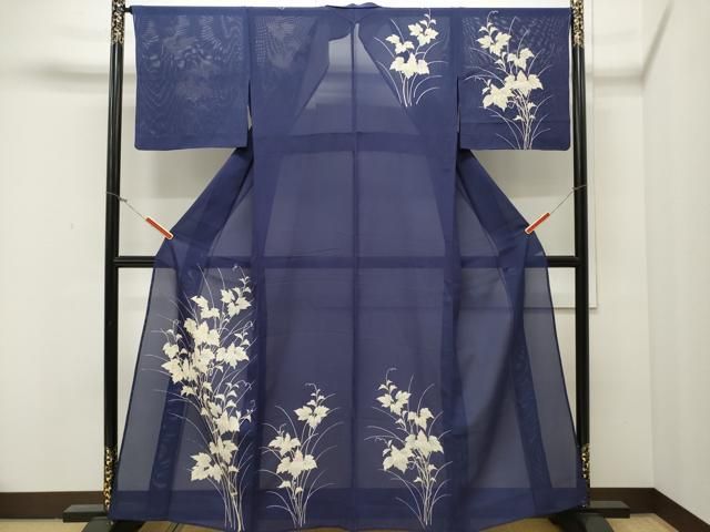 平和屋着物○訪問着 友禅 草花文 正絹 逸品 AAAY6580zg