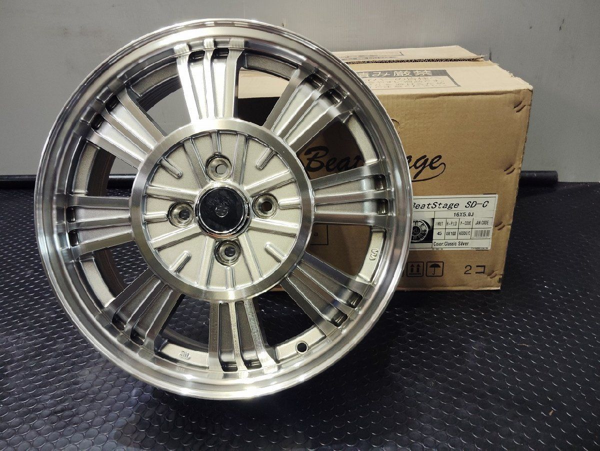BLEST Beat Stage SD-C ブレスト ビートステージ 社外ホイール 16インチ 4本 5J4HPCD100 45 スペーシア タント ムーヴ等 VHZ311