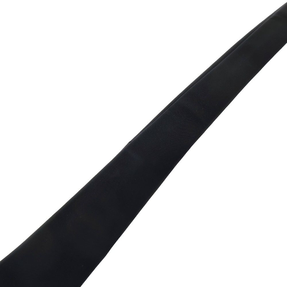 PRADA - PRADA プラダ 21SS Re-Nylon Gabardine Tie 三角ロゴプレート リナイロン ギャバジン ネクタイ ブラック UCR77 S202 1WQ8 Black Re-Nylon gabardine tie | PRADA