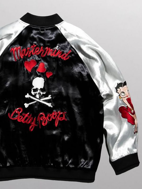 MASTERMIND WORLD×BETTY BOOP スーベニアジャケット MASTERMIND WORLD
