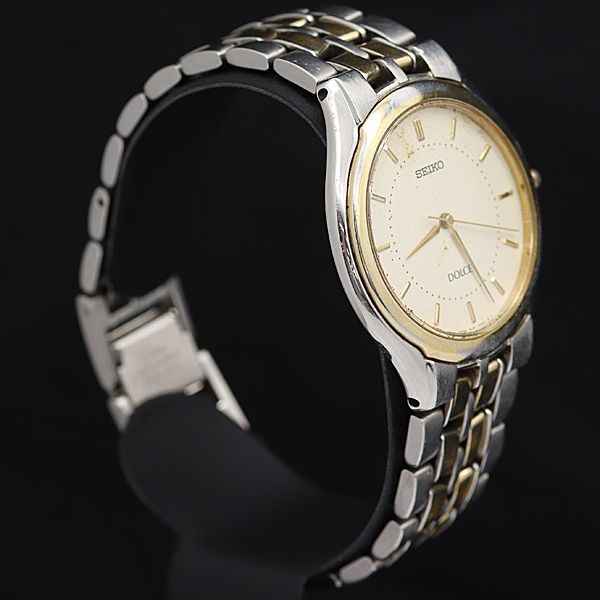 稼働 美品 SEIKO DOLCE PDP SGP パラジウム 金 フィールド