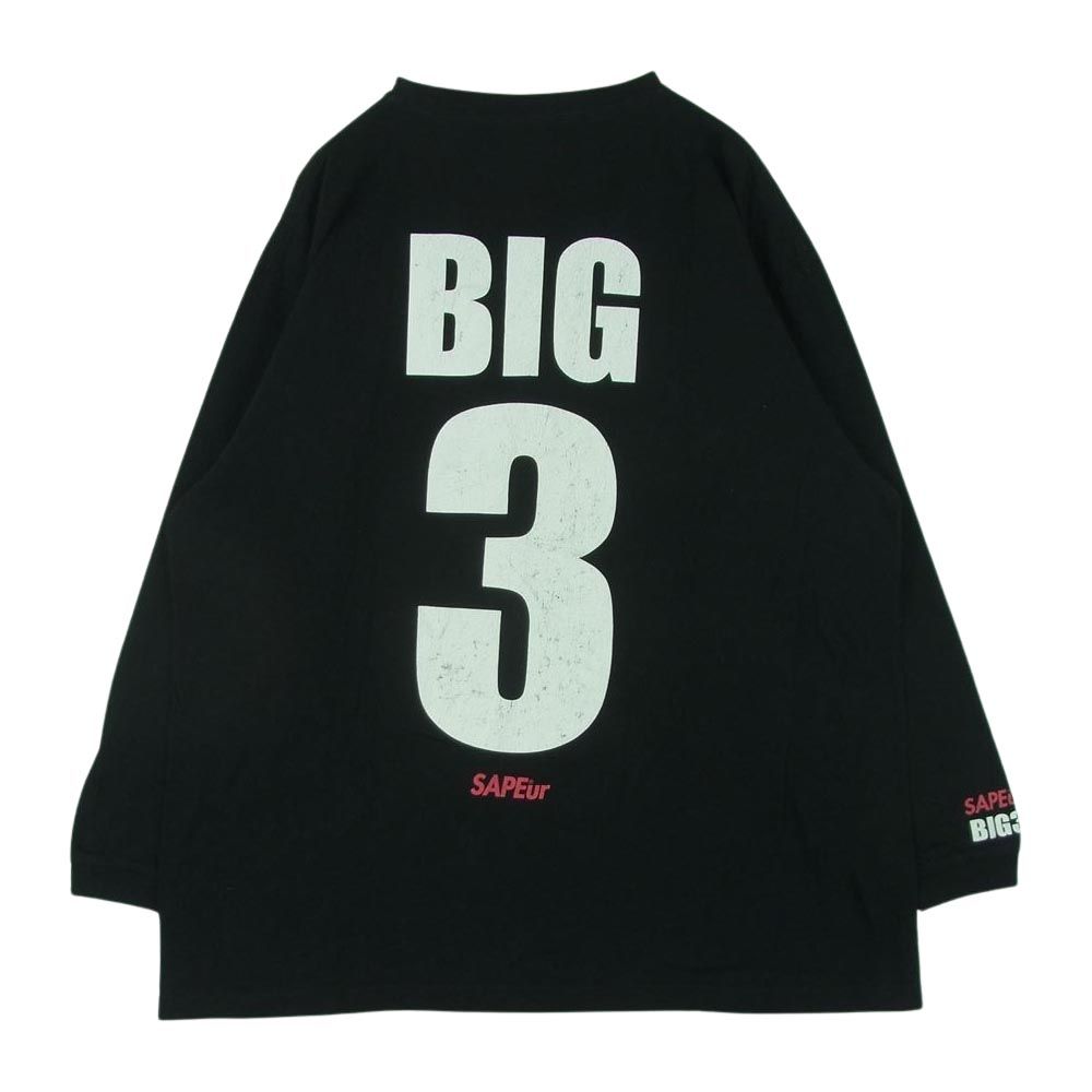 サプール SAPEur BIG3 LS TEE ビッグ3 長袖 Tシャツ ロンT カットソー コットン ベトナム製 ブラック系 XXL【中古】 -  メルカリ