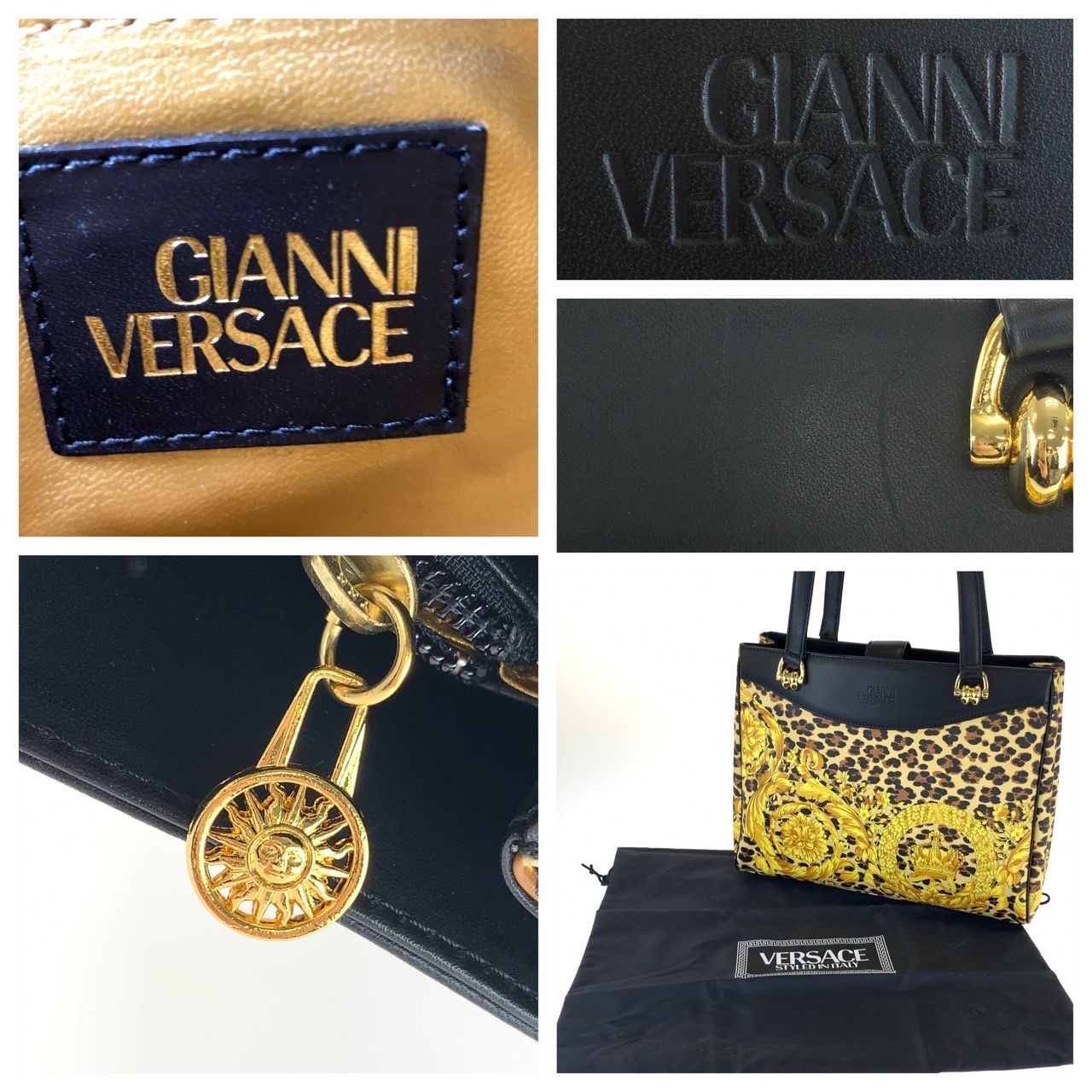 【美品】GIANNI VERSACE ヴィンテージ ハンドバッグ レオパード柄 楽天市場】【バッグ】VERSACE ヴェルサーチ ハンドバッグ