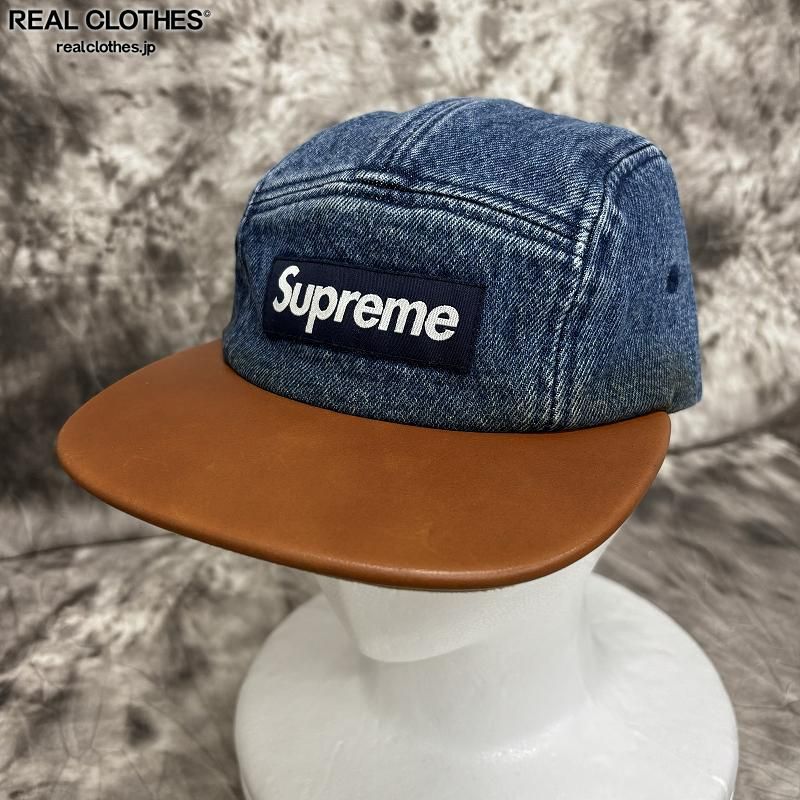 Supreme/シュプリーム【15AW】Denim Leather Visor Camp Cap/デニム レザー キャンプキャップ/帽子 - メルカリ