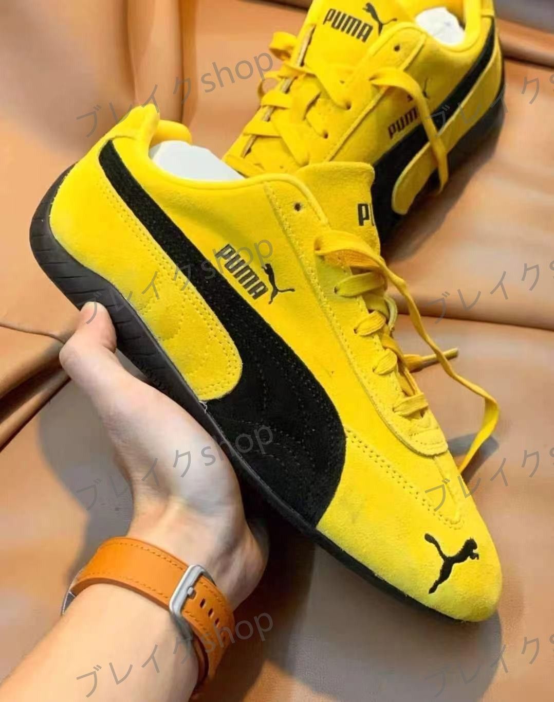 プーマ スピードキャット オージー SpeedCat OG ドライビングシューズ スニーカー PUMA プーマ スピードキャット スニーカー イエロー ブラック 男女兼用