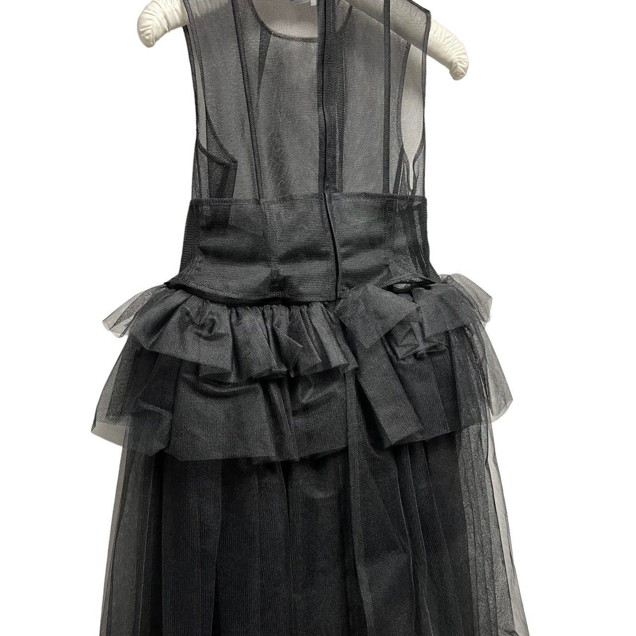 ノワールケイニノミヤ　チュールワンピース　新品未使用 noir kei ninomiya ウールギャバジン×ナイロンチュール