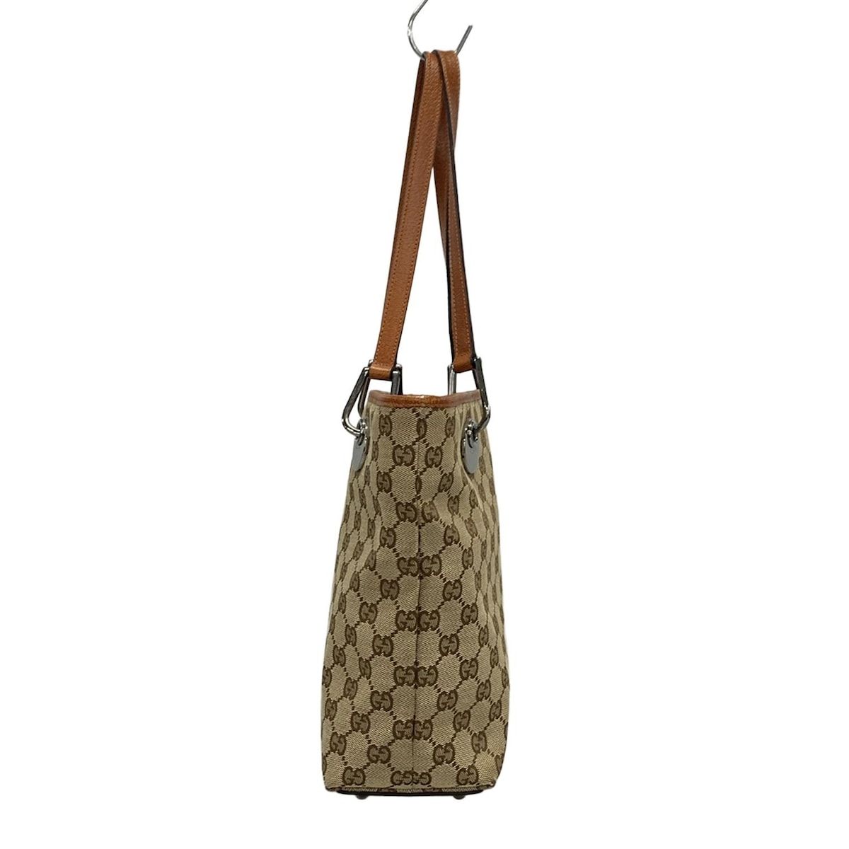 GUCCI グッチ トートバッグ ハンドバッグ シグネチャー ブラウン GUCCI(グッチ) ハンドバッグ GG柄 120840 ライトブラウン