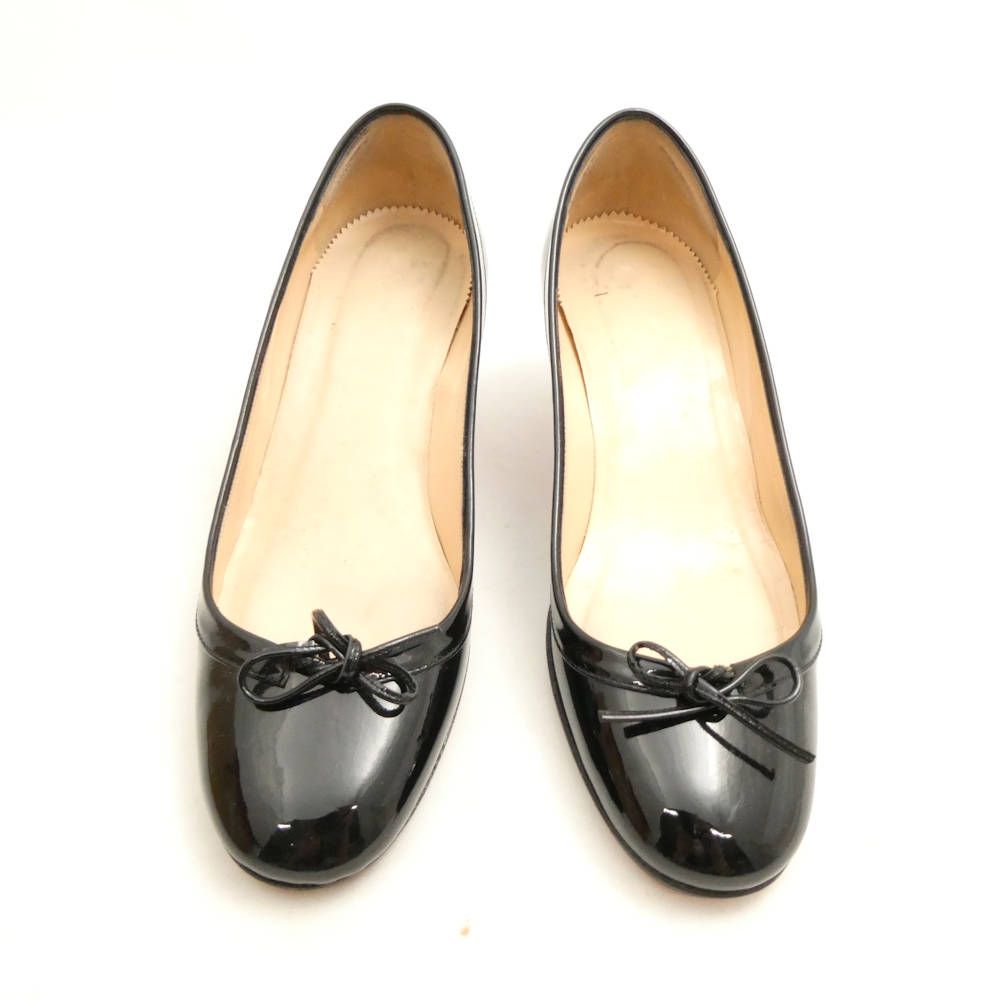 Christian Louboutin ルブタン マルシアヴァラ MARCIA BALLA パンプス 35 22cm相当 パテントレザー ローヒール シューズ 靴 レディース AY6751