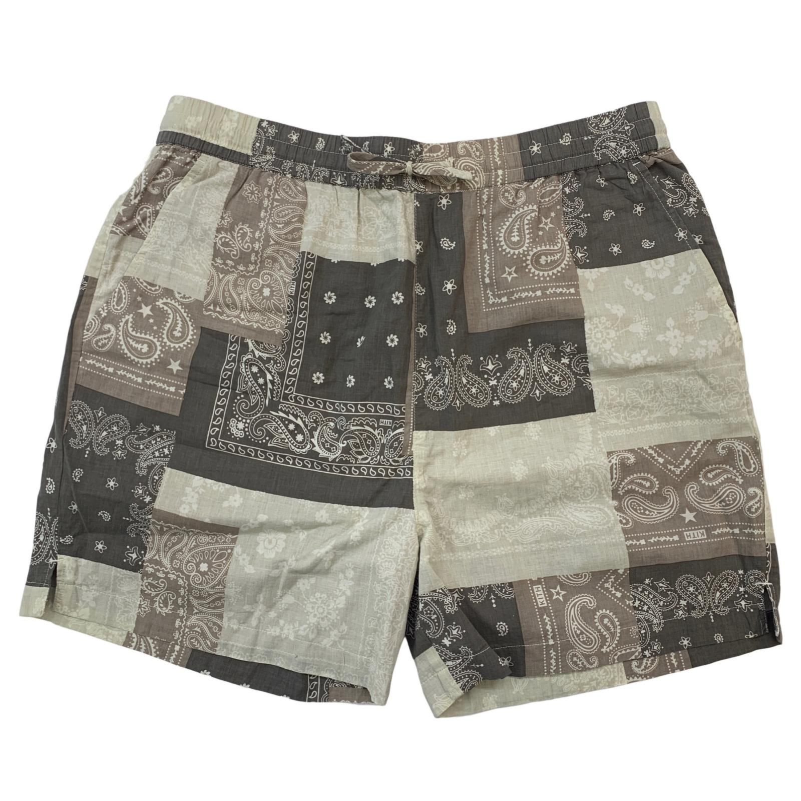 物流センター KITH | キース ショートパンツ Washed Cotton Bandana Active Short khm060931-007 ベージュ サイズ M 107