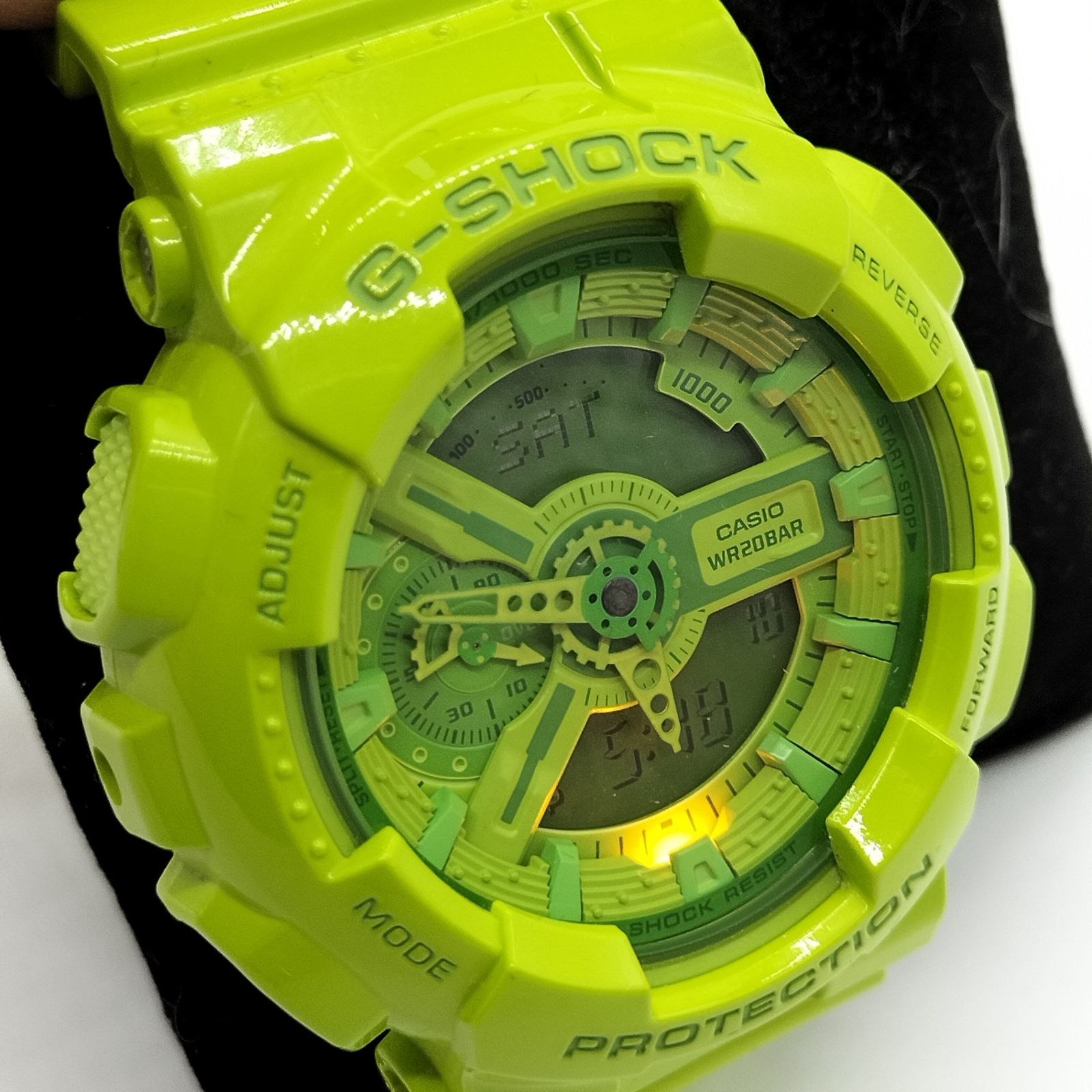 視線を奪う蛍光カラー✨】 G-SHOCK シーショック カシオ GA-110B-3DR ハイパーカラーズ 腕時計 ビッグフェイス イエローグリーン -  メルカリ