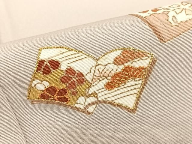 平和屋着物○銀座きしや 訪問着 駒刺繍 花冊子文 金彩 たとう紙付き  