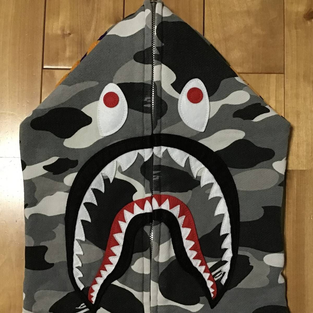 NFS限定 BAPE camo シャーク パーカー Lサイズ shark full zip hoodie 