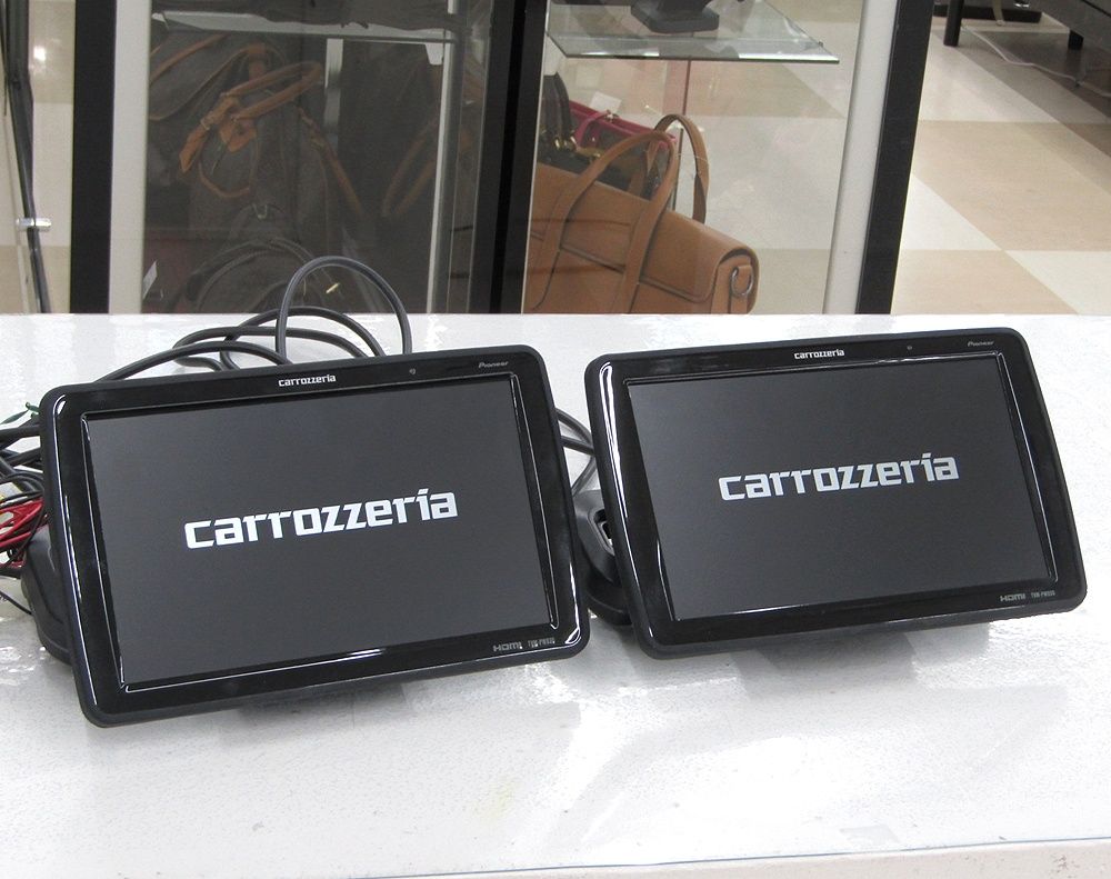 2台セット Pioneer パイオニア TVM-PW930T VGAプライベートモニター 9型ワイド carrozzeria カロッツェリア