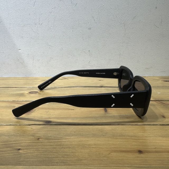 GENTLE MONSTER x Maison Margiela MM106 LEATHER SUNGLASSES BLACK