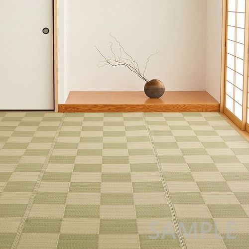 抗菌加工 洗えるい草風カーペット 倉間 江戸間10帖 BE WWW_NOITHATQUANGTHANH_NET