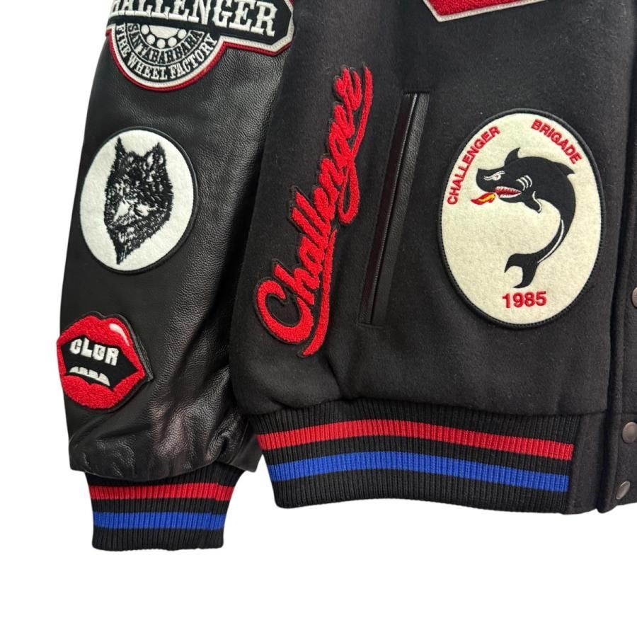 CHALLENGER 15th VERSITY JACKET スタジャン Ｌ CHALLEGER / 15th VARSITY JACKET -Black-