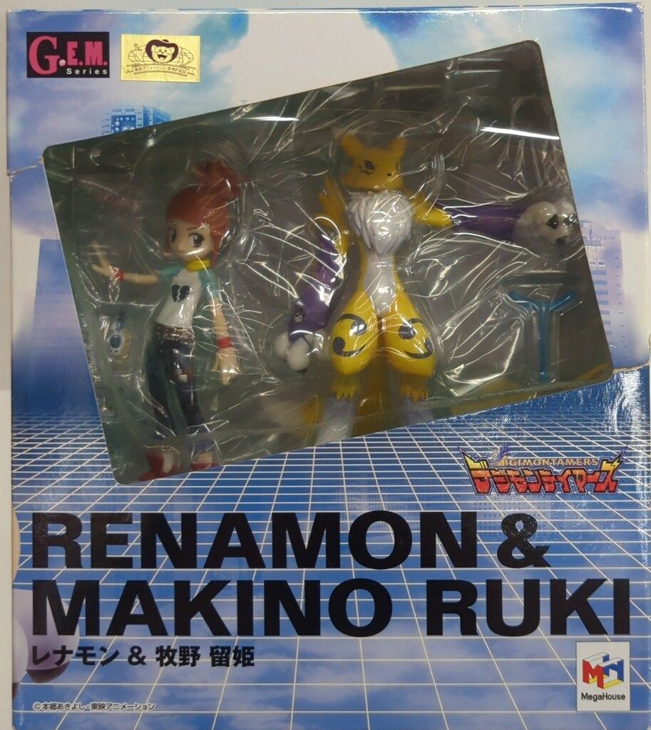 デジモンテイマーズ G.E.M. レナモン & 牧野留姫 フィギュア