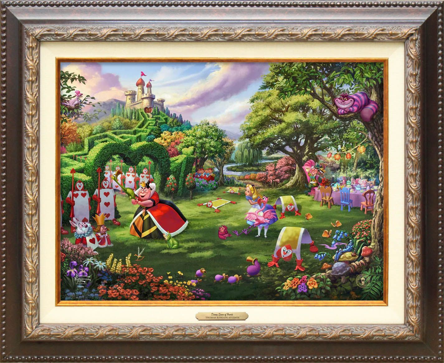 ディズニー　トーマスキンケード　不思議の国のアリス　絵画 ディズニー/トーマス キンケード「不思議の国のアリス/ハートの女王